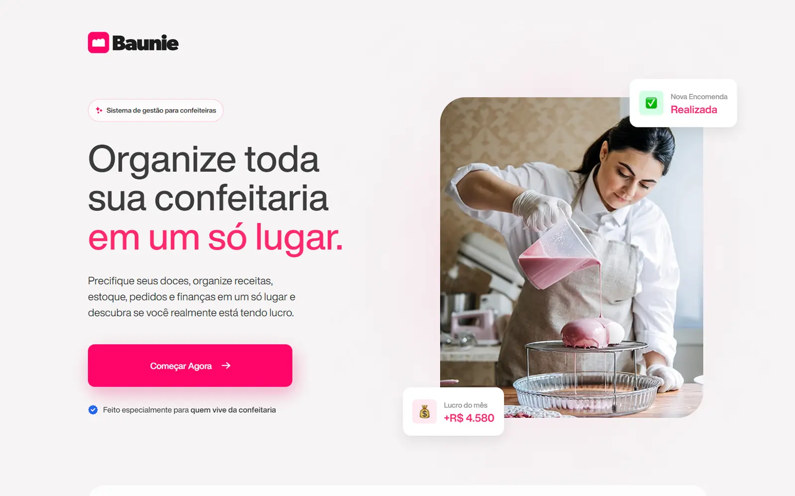 Preview do website entregue