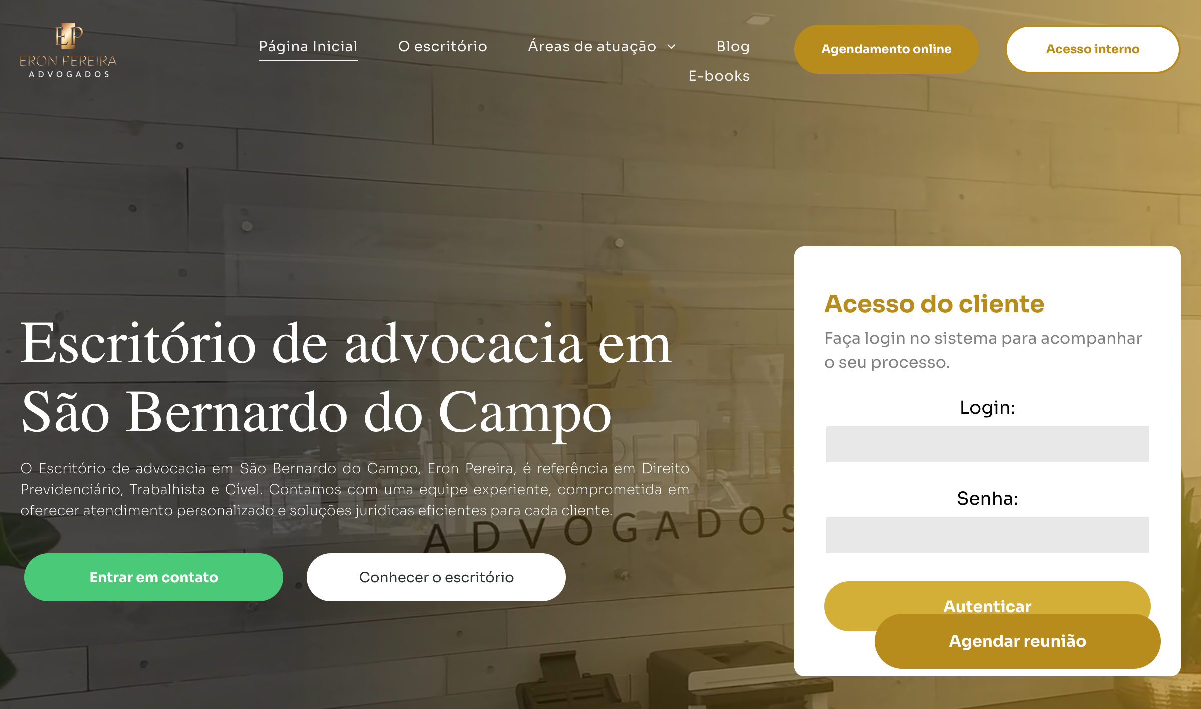 Landing Page para Advocacia