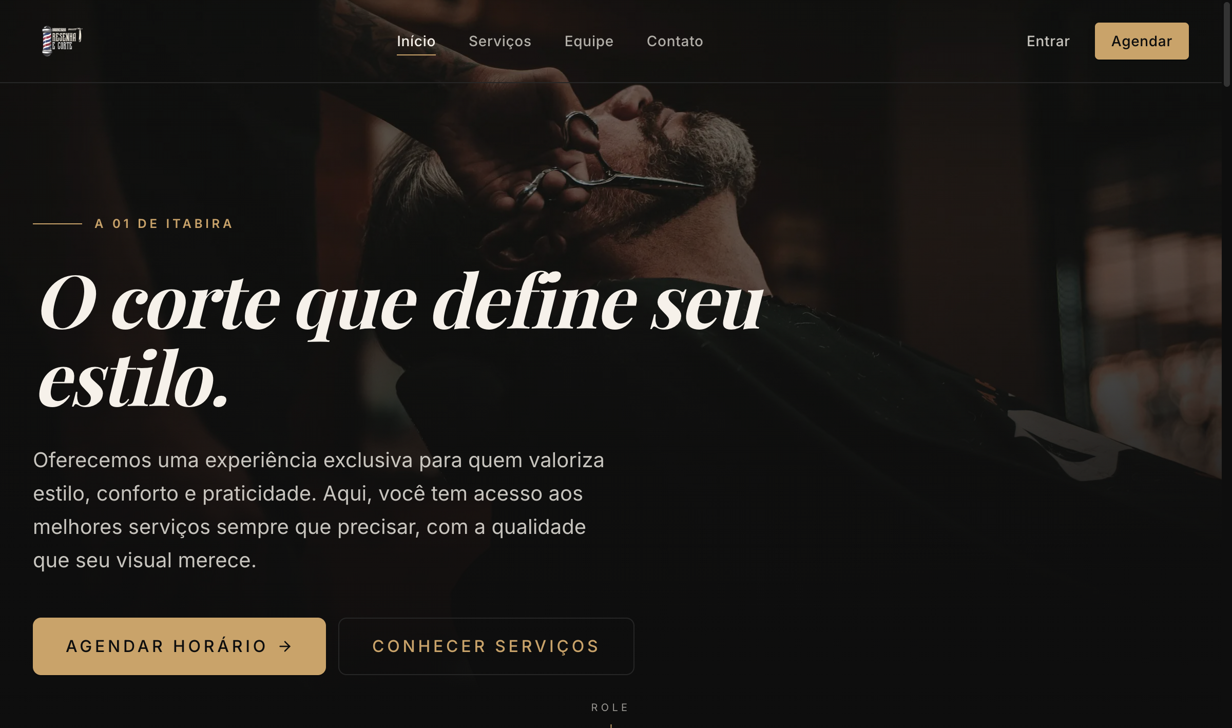 Site para Barbearia