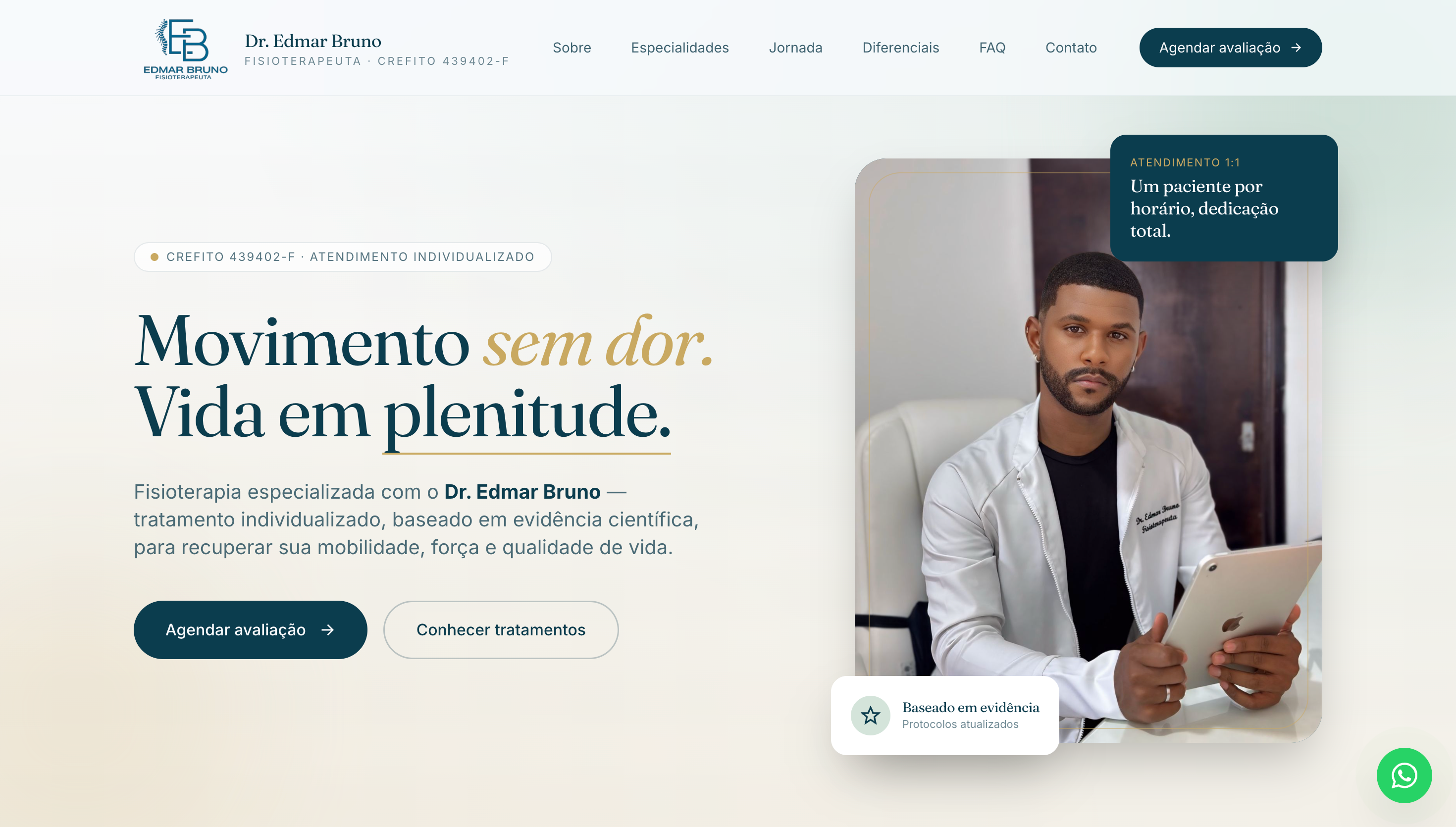 Landing Page para Fisioterapia