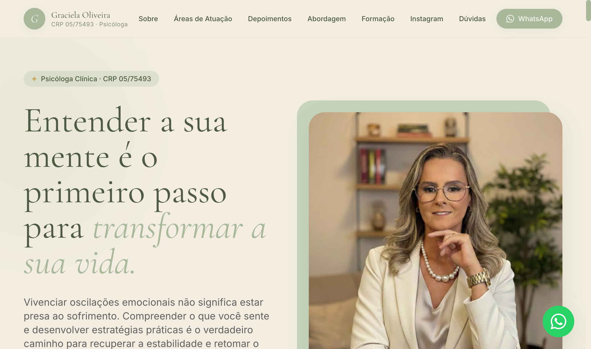 Landing Page para Psicóloga